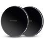GLOUE Wireless Charger 10W Qi Wireless Charging Compatible with iPhone 11/11Pro/11Pro Max/Xs Max/XS/XR/X/8 Plus, Compatible with Galaxy S9/S9+/S8/S8+, 5W for All Qi-Enabled Phones-2 Pack