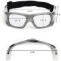 Flantor Outdoor Sports Goggles Over Glasses, Anti Shock Collision Protective Safety Goggles with Silicone Padding,Adjustable Strap for Basketball Football Hockey Rugby Baseball Soccer