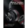 PeohZarr On-Ear Headphones with Microphone, Lightweight Folding Stereo Bass Headphones with 1.5M Tangle Free Cord, Portable Wired Headphones for Smartphone Tablet Laptop Computer MP3/4