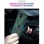 Case for Galaxy A71 5G, Extreme Protection Armor Dual Layer Protective Cover 360 Degree Swivel Ring Kickstand for Samsung Galaxy A71 5G 6.7" Green
