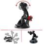 Walway Action Camera Car Suction Cup Mount+ Tripod Adapter for GOPRO Hero 6/5/5 Session/4 Session/4/3+/3/2/1, and Other Action Camera, Smartphone, GPS