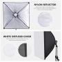 Neewer 700W Professional Photography 24x24 inches/60x60 Centimeters Softbox with E27 Socket Light Lighting Kit