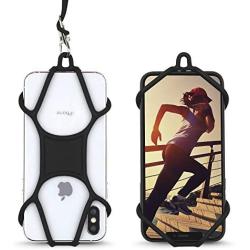 Gear Beast Cell Phone Lanyard Silicone Phone Holder Case and Neck Strap Compatible with iPhone 11 Pro Max XS XR X 8 7 6S Plus Galaxy S10 S9 S8 Note 10 9