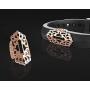 MoKo Cover Sleeve for Fitbit Flex 2 Watch Band, [2 Pack] Luxury Diamond Metal Replacement Cover Sleeve Protector Case Hollowed Frame Cover Decoration Accessory for Fitbit Flex 2, Rose Gold
