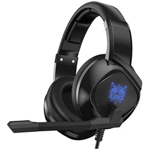 New Pro Gaming Headphone with Microphone for Xbox One, PS4, PC, HD Stereo Surround Sound, Dynamic Bass, Noise Cancelling, RGB LED Light, Gaming Headset by VibroZ New Pro Gaming Headphone with Microphone for Xbox One, PS4, PC, HD Stereo Surround Sound, Dynamic Bass, Noise Cancelling, RGB LED Light, Gaming Headset by VibroZ