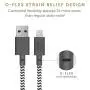 Native Union Night Cable - 10ft Ultra-Strong Reinforced [Apple MFi Certified] Durable Lightning to USB Charging Cable with Weighted Knot for iPhone/iPad (Zebra)
