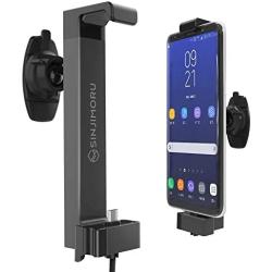 Sinjimoru Cell Phone Holder for Car, Car Charger with USB-C Type Cable as Car Phone Mount & Phone Stand for Car Phone Holder. Sinji Car Kit, Type C Package.