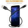 iPhone Charger, FIFADE 5Pack Nylon Braided Lightning Cable Charging Cord USB Cable Compatible with iPhone 11Pro 11Pro MAX Xs MAX XR X 8 7 6S 6 Plus-Silver Black430