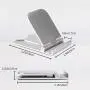 Cell Phone Stand, 2Pack Cellphone Holder for Desk Lightweight Portable Foldable Tablet Stands Desktop Dock Cradle for iPhone Android Smartphone iPad Office Supplies Accessories Gray Silver Cell Phone Stand, 2Pack Cellphone Holder for Desk Lightweight Portable Foldable Tablet Stands Desktop Dock Cradle for iPhone Android Smartphone iPad Office Supplies Accessories Gray Silver
