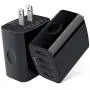 USB Wall Charger, 2-Pack Ailkin 4.8A 4-Port USB Plug Cube Portable Charging Box Wall Charger Plug, USB Charging Block, Adapter for Phone 11Pro Max/XR/XS MAX/8/7 Plus, Samsung Galaxy S5 S6 and More