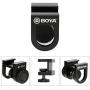 BOYA Smartphone Video Kit with by-MM1 Shotgun Microphone Smartphone Clamp Stablizer Tripod for Video Shooting Vlogging Podcasting