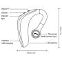 TechKen Bluetooth Headset, Newest BT5.0 Ear Piece Wireless Driving | Office | Business Headsets Compatible with iPhone, Android, and Other Leading Smartphones