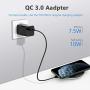 Yootech Wireless Charger, Qi-Certified 10W Max Wireless Charging Pad with QC3.0 AC Adapter, Compatible with iPhone SE 2020/11/11 Pro/11 Pro Max/XR/XS/X/8,Samsung Galaxy S20/Note 10/S10/S9,AirPods Pro