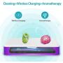 Phone Cleaner with wireless charger Aromatherapy Multi-Function Charging Station Large Capacity for iPhone Android Smartphones Jewelry Keys Watches