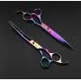 Purple Dragon Professional 7.0 inch 4PCS Pet Grooming Scissors Kit Japan Premium Steel Straight & Curved & Thinning Blade Dog Hair Cutting Shears Set with Case Purple Dragon Professional 7.0 inch 4PCS Pet Grooming Scissors Kit Japan Premium Steel Straight & Curved & Thinning Blade Dog Hair Cutting Shears Set with Case
