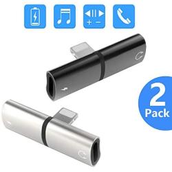 Bojuren Phone Headphone Adapter, Charger and Headphones Splitter Dongle Compatible with iPhone 7 8 Plus X XS Max XR 11 Pro Max