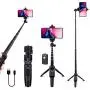 Selfie Stick Tripod Bluetooth, LATZZ 40 Inch Extendable Phone Tripod Monopod with Wireless Remote Shutter and Tripod Stand Compatible iPhone 11 Pro/Xs MAX/XR/X/8/8P/7/7P/Galaxy Note 8/S10/S9+/S9, More Selfie Stick Tripod Bluetooth, LATZZ 40 Inch Extendable Phone Tripod Monopod with Wireless Remote Shutter and Tripod Stand Compatible iPhone 11 Pro/Xs MAX/XR/X/8/8P/7/7P/Galaxy Note 8/S10/S9+/S9, More