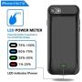 LoHi Battery Case, Available for 4.7 iPhone 6/6s/7/8 5000mAh Ultra Slim Extended Battery Rechargeable Protective Portable Charger Support Headphones (Black)