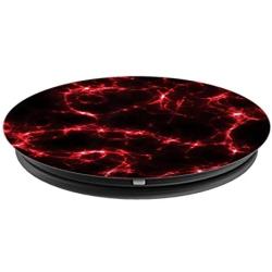 Red and Black Lightning - Design Series PopSockets Grip and Stand for Phones and Tablets