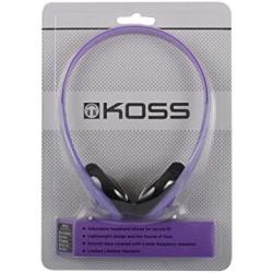 Koss KPH7V Portable On-Ear Headphone with Adjustable Headband - Violet