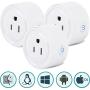 Sintron ST-027 Smart Plug Socket - (3 pcs) Works with iPhone Siri Amazon Alexa Google Home Google Assistant, No Hub Required, Energy Saving A+++, Smart Phone/PC/Mac/Linux/Windows/iOS/Android