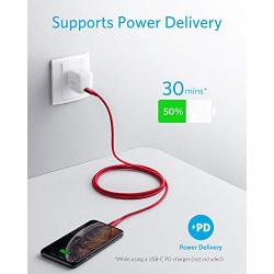iPhone 11 Charger, Anker USB C to Lightning Cable [6ft Apple MFi Certified] Powerline+ II Nylon Braided Cable for iPhone 11/11 Pro / 11 Pro Max/X/XS Max/XR / 8 Plus, Supports Power Delivery