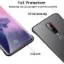 Compatible with Oneplus 7 pro Case,ASONRL Clear Frameless Matte Hard PC Slim Shock Absorption TPU Bumper with Non-Slip Surface Rope Pull Ring Case (Yellow)