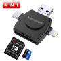 USB Flash Drives, SD Card Reader, Micro SD/TF Card Reader for iPhone iPad iOS Android 32GB Memory Stick, Marceloant OTG External Storage Flash Memory Pen Drive (Triangle Black Included 32GB TF Card)