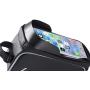 Roysberry Bicycle Accessories Cycling Bag, Bike Bicycle Handlebar Bag Waterproof Fit Below 6 Inches Phone Black 2 Side Storage Pockets Plus One Mobile Phone Pocket [Light Weight]
