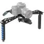 Neewer Aluminium Alloy Foldable DSLR Rig Movie Kit Film Making System Shoulder Mount Support Rig Stabilizer for Canon Nikon Sony Fujifilm Olympus Digital SLR Cameras and Camcorders