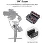SMALLRIG Monitor Mount Holder for DJI Ronin S & Ronin SC Gimbal Accessories Mounting Plate, w/ 1/4” Thread 3/8” Locating Hole NATO Rail for Magic Arm Handle - 2214