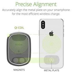 iOttie ITap 2 Wireless Magnetic Qi Wireless Charging Dashboard Mount || Compatible with IPhone XS XR X Max Samsung S10 S9  + Smartphones | + Dual Car Charger