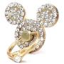 AccessoryHappy Mickey Ears Ring Stand, Rhinestone Crystal Bling Diamond 360° Rotation Cell Phone Stent Holder Grip Kickstand for iPhone 7 7 Plus iPhone 8 8 Plus 6S 6 Galaxy S7 S8 (Clear)