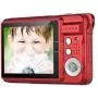 Andoer Mini Digital Camera with 2pcs Rechargeable Batteries 720P HD 8X Digital Zoom Anti-Shake 2.7inch LCD Screen for Kids Children Holiday
