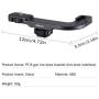 ULANZI PT-8 On Camera Vlog Cold Shoe Bracket Microphone Extension Bar Plate for Mic LED Video Light w Cold Shoe for Sony Nikon Canon DSLR Cameras iPhone Samsung Smartphone Vlogging Setup Accessories