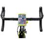 Bike Combo Power Mount, Universal Bicycle Smart Phone and Power Bank Holder, Adjustable Silicone Handlebar Rack for iPhone, Samsung Galaxy, 4” to 6” Phones (Red)