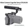 NITZE A7III/A7RIII Camera Cage for Sony A7III/A7RIII with Top Handle and HDMI Cable Clamp - SHT03B