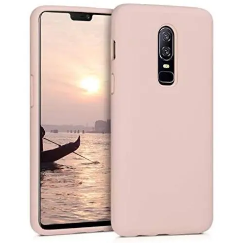 kwmobile TPU Silicone Case Compatible with OnePlus 6 - Soft Flexible Rubber Protective Cover - Dusty Pink kwmobile TPU Silicone Case Compatible with OnePlus 6 - Soft Flexible Rubber Protective Cover - Dusty Pink