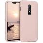 kwmobile TPU Silicone Case Compatible with OnePlus 6 - Soft Flexible Rubber Protective Cover - Dusty Pink