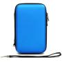 ADVcer 3DS Case, EVA Waterproof Hard Shield Protective Carrying Case with Detachable Hand Wrist Strap for Nintendo New 3DS XL, New 3DS, 3DS XL, 3DS, 3DS LL or 2DS XL or DSi, DS Lite (Blue)