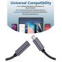 USB C Extension Cable(6FT/1.84M)，Stouchi USB Type C 3.1 Male to Female Fast Charging & Audio Data Transfer Cable Compatible for 2020 iPad Pro, Thunderbolt 3 MacBook Pro, Google Pixel 2 2 XL 3