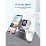 Bestand 3 in 1 Stand Holder for iPhone Mobile Phone iWatch and Charging Stand for Airpods Only, Grey (Patented, Airpods Charging Case NOT Contained)
