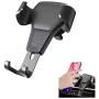 Ebow Air Vent Phone Holder Gravity Reaction Car Mobile Phone Holder Clip Type Air Vent Monut for All GPS Smart Phone (Black)