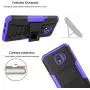 RioGree Phone Case for Samsung Galaxy J2 / Core / J2 Dash /J2 Pure Case, Heavy Duty Cell Phone Shockproof with Kickstand Cover Skin TPU, Purple