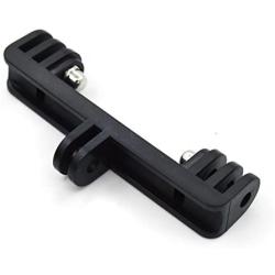 Nechkitter Dual Twin Mount Adapter for GoPro Hero 2 3 3+ 4 5 6 7 Compatible with Housing Handle Monopod Mount