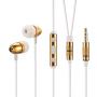 Betron ELR50 Earphones, in Ear Headphones with Mic and Remote Control, Noise Isolating Earbuds, Bass Driven Sound, Premium Audio Quality, Compatible with iPhone and Android Devices, Gold