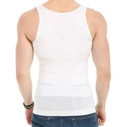 JQ JQAMAZING Mens Slimming Body Shaper Vest Abdomen Slim Shirt Compression Tank Shaperwear