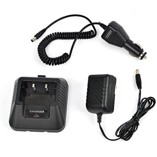 Ham Radio Base Desktop Charger DC 12V Car Charge Cable for Baofeng UV-5R UV-5RA UV-5RB UV-5RC UV-5RD UV-5RE UV-5Replus TYT TH-F8