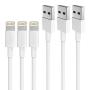iPhone Charger, Lightning Cable AUNC 3PACK 6Ft USB Charging Cable High Speed Data Sync Transfer Cord Compatible with iPhone 11/11 Pro Max/XS MAX/XR/XS/X/8/7/Plus/6S/iPad(White) …