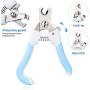 Idepet Dog Grooming Scissors Set, 6 Pcs Pet Grooming Scissors for Dogs with Straight Scissor, Curved Scissor, Thinning Shear, Grooming Comb, Nail Clipper, Nail File For Dog Cat Pet Scissor Grooming